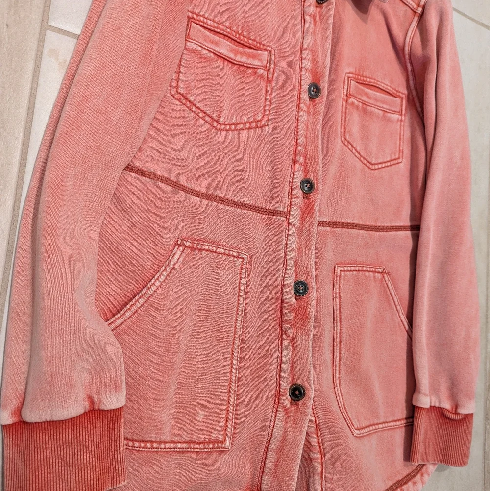 Anthropologie Pilcro Shacket Sweater Jacket Fleece Xs S - Picture 4 of 5